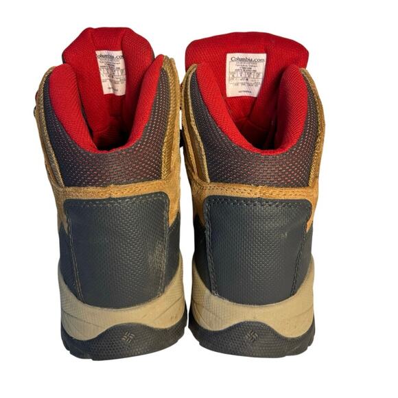 Columbia Women Tan Brown Suede Red Lace Waterproof Insulated Hiking Boot 10 - Picture 6 of 7